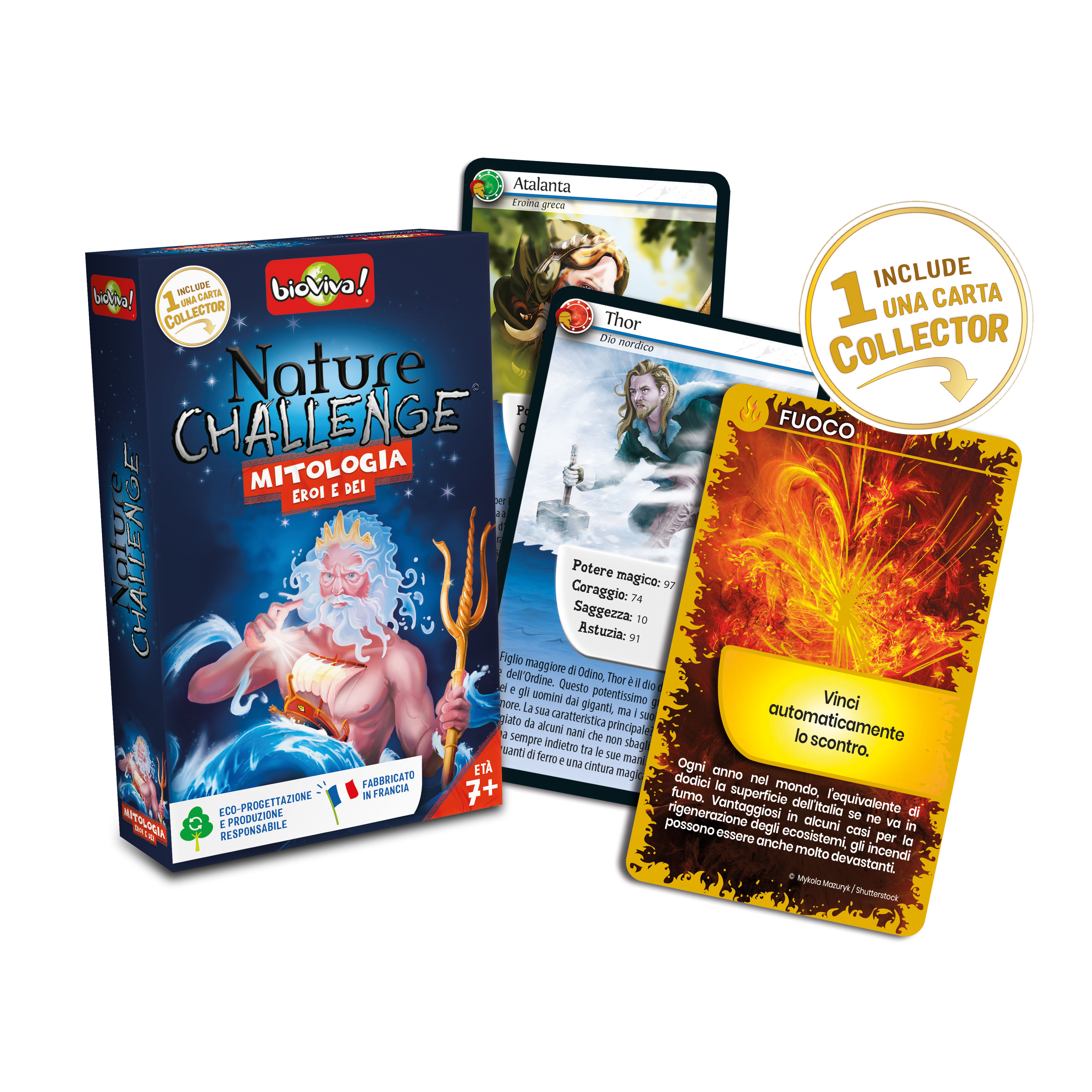 Nature challenge Mitologia eroi e dei, Giochi di società, Giochi di carte, Giochi per Bambini e Ragazzi