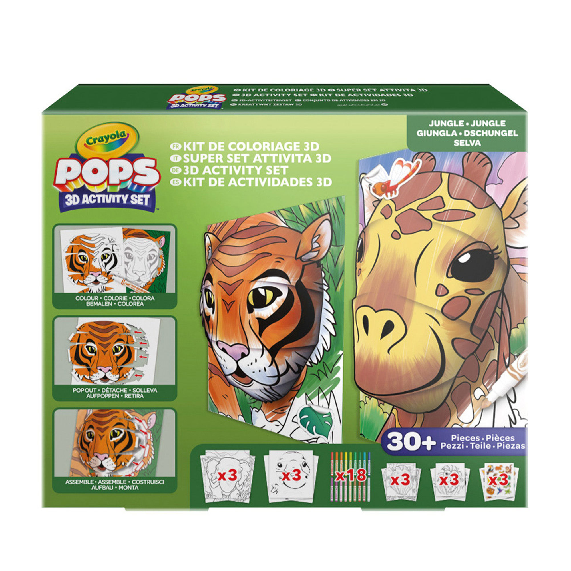 Jogo de Trabalhos Manuais Crayola 3D Color Pops Dinossauros – Mundo das  Crianças