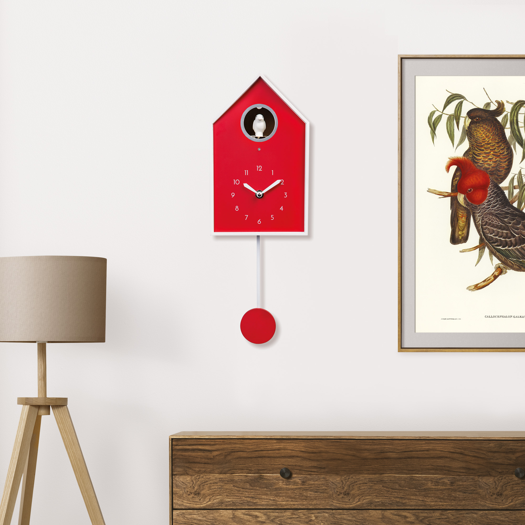 Orologio Da Parete Cucù Con Pendolo - Sveglia Con Suoni Della Natura Per Camera Bambini E Soggiorno - Foto 14