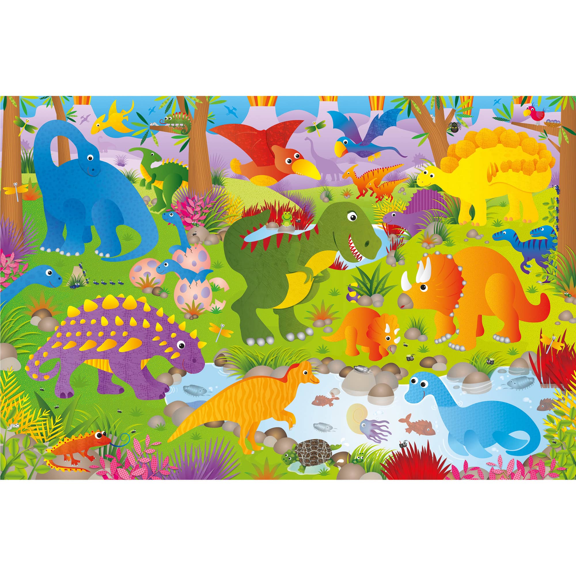 Puzzle da pavimento dinosauri, Puzzle e rompicapo, Puzzle da pavimento, Giochi per Bambini e Ragazzi