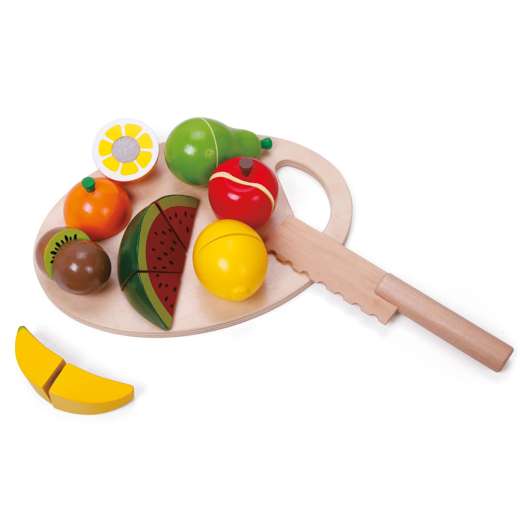 Frutta in legno con tagliere, Giochi di immaginazione, Cucina, mercato e  accessori, Giochi per Bambini e Ragazzi