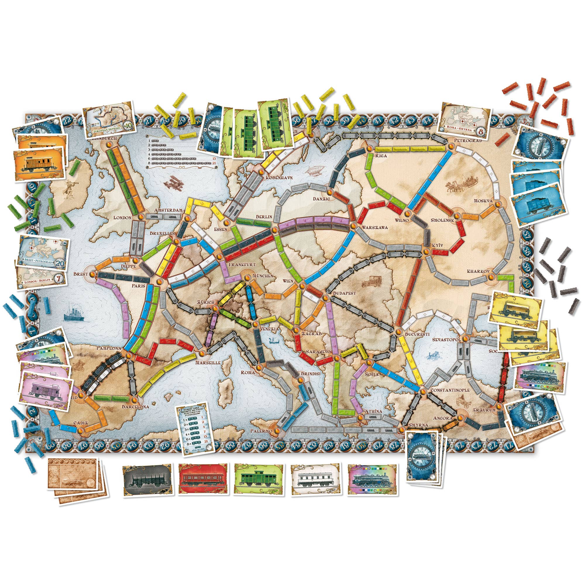 Ticket to ride Europa, Giochi di società, Family games, Giochi per  Bambini e Ragazzi