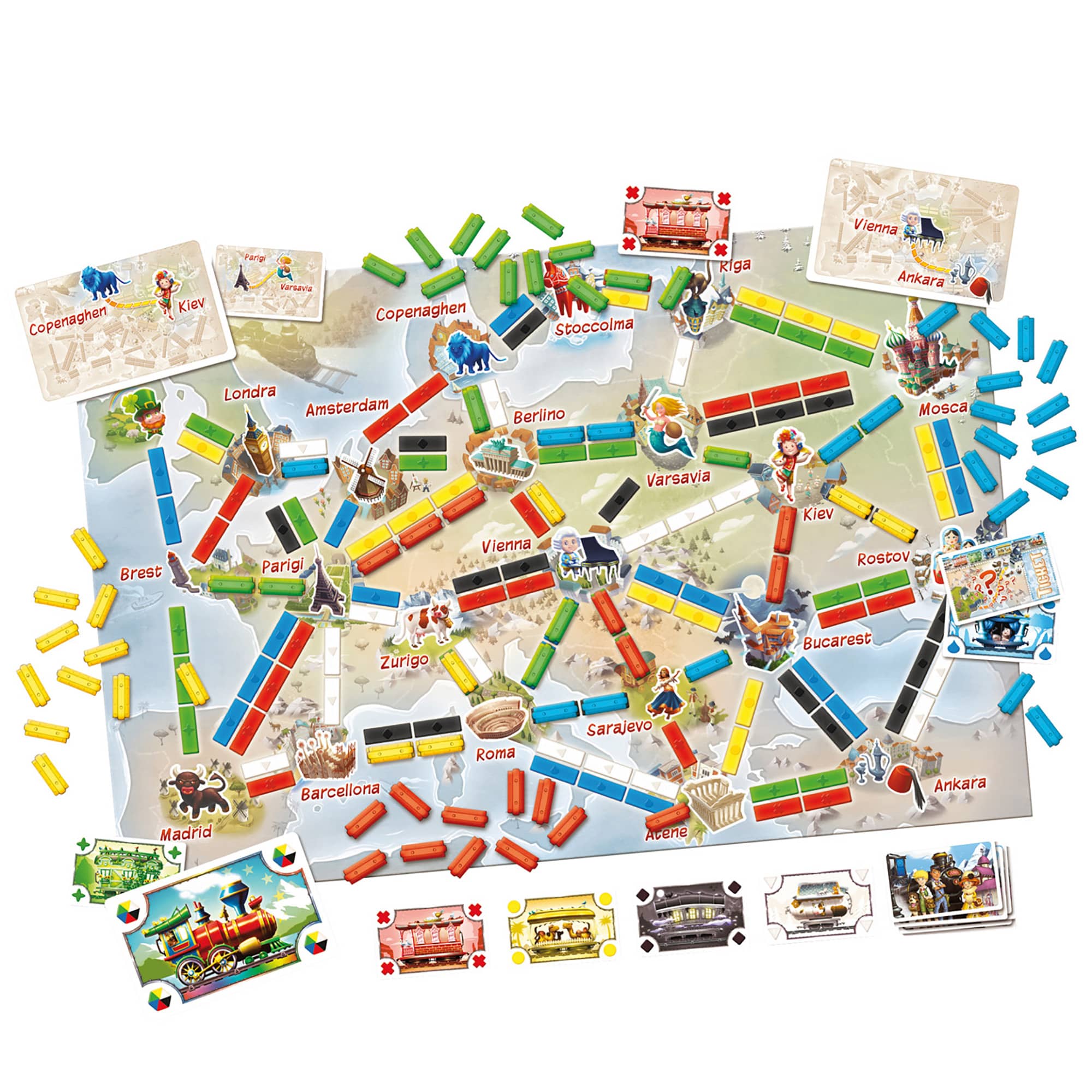 Ticket to ride. Primo viaggio, Giochi di società