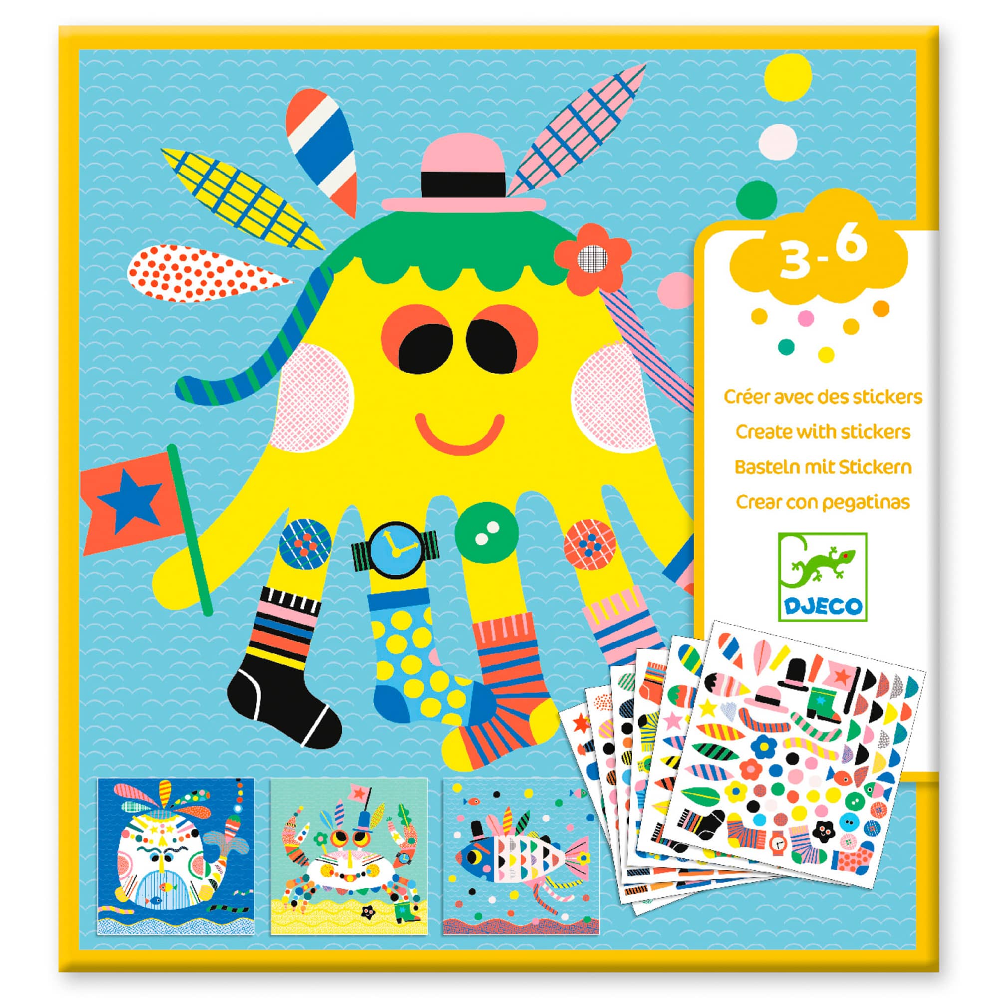 Crea con sticker. Animali del mare, Giochi creativi e creatività, Kit  creativi e decorazioni, Giochi per Bambini e Ragazzi