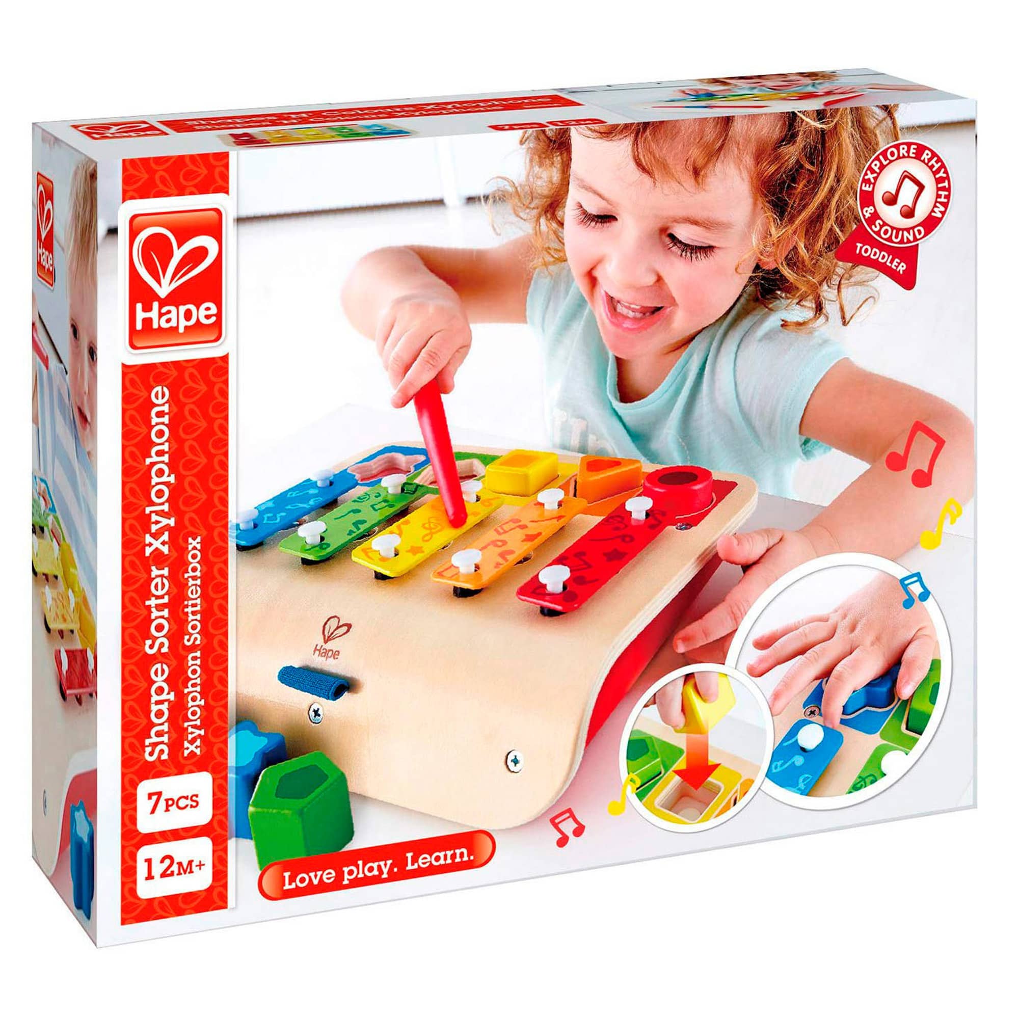 Vanplay – Giochi Montessori In Legno 6-in-1 Per Bambini 2-4 Anni: Puzzle, Xilofono E Forme Geometriche