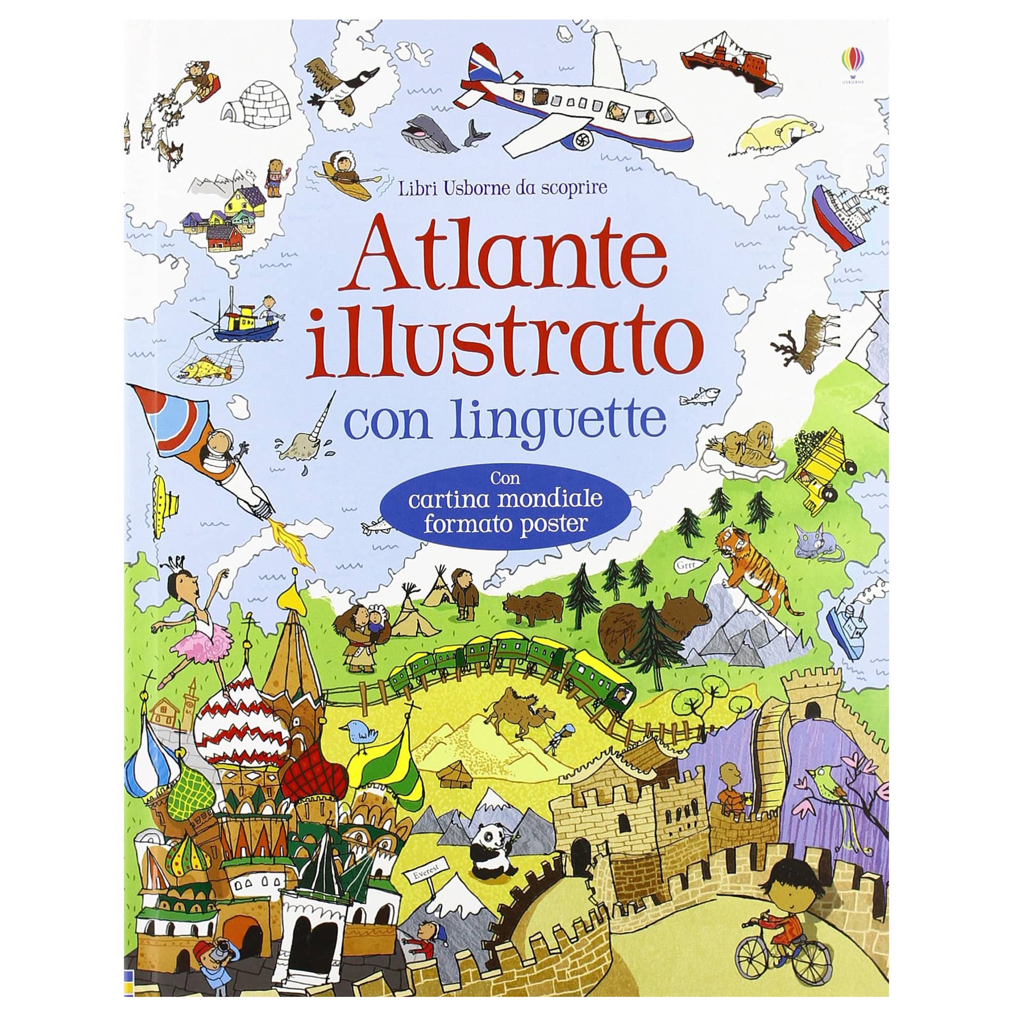 Atlante illustrato con linguette, Divulgazione e scienza, Libri per  Bambini e Ragazzi