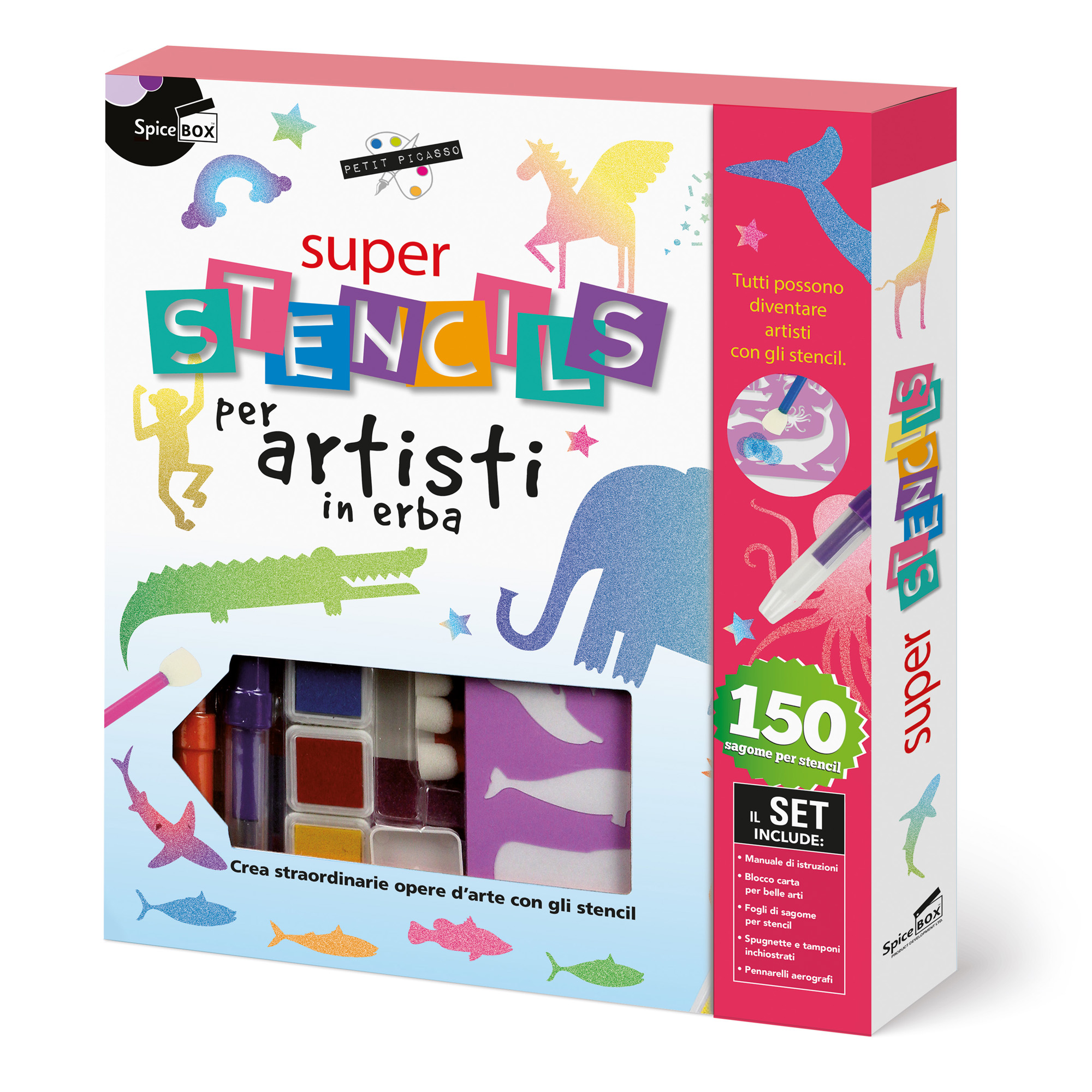 Kit disegno super stencil, Giochi creativi e creatività, Disegnare e  dipingere, Giochi per Bambini e Ragazzi